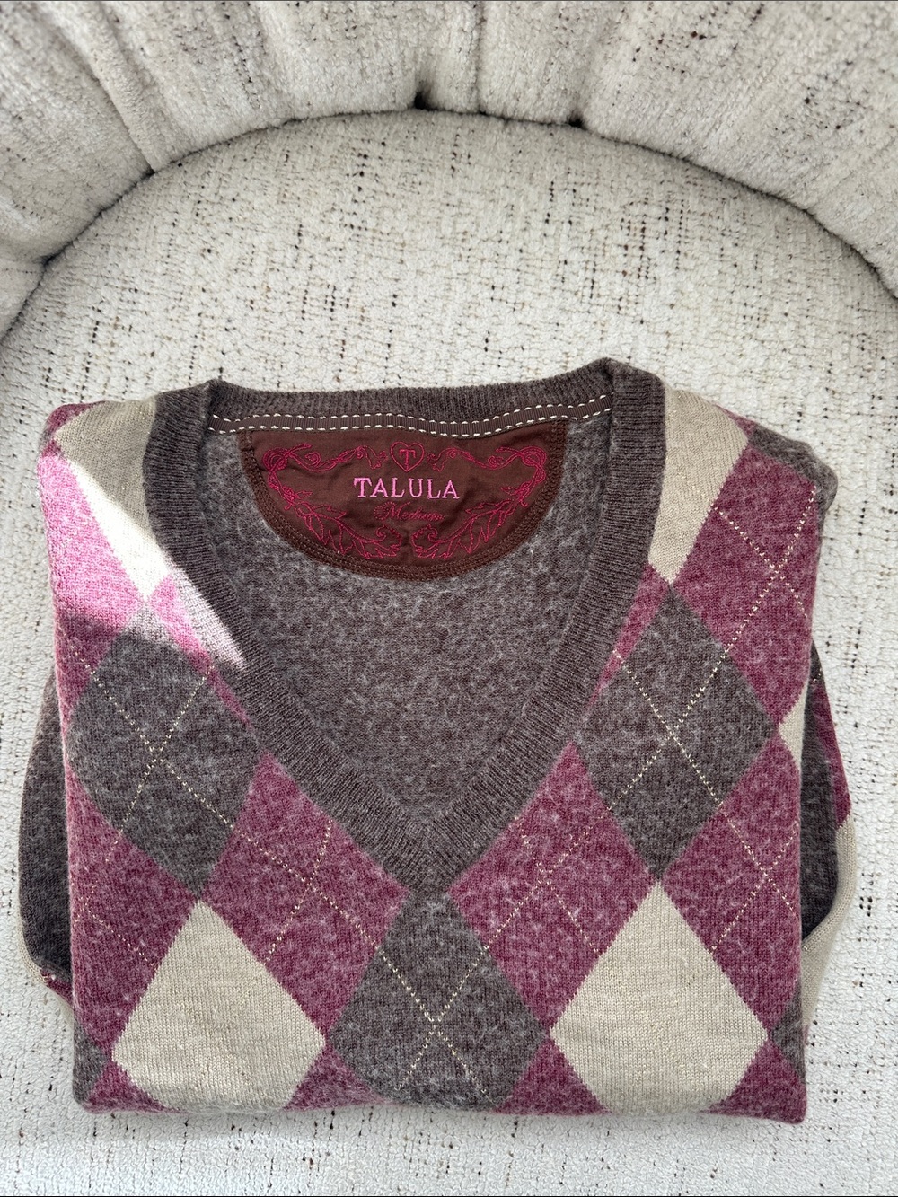 Talula Argyle Sweater
